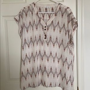 Geometric design blouse